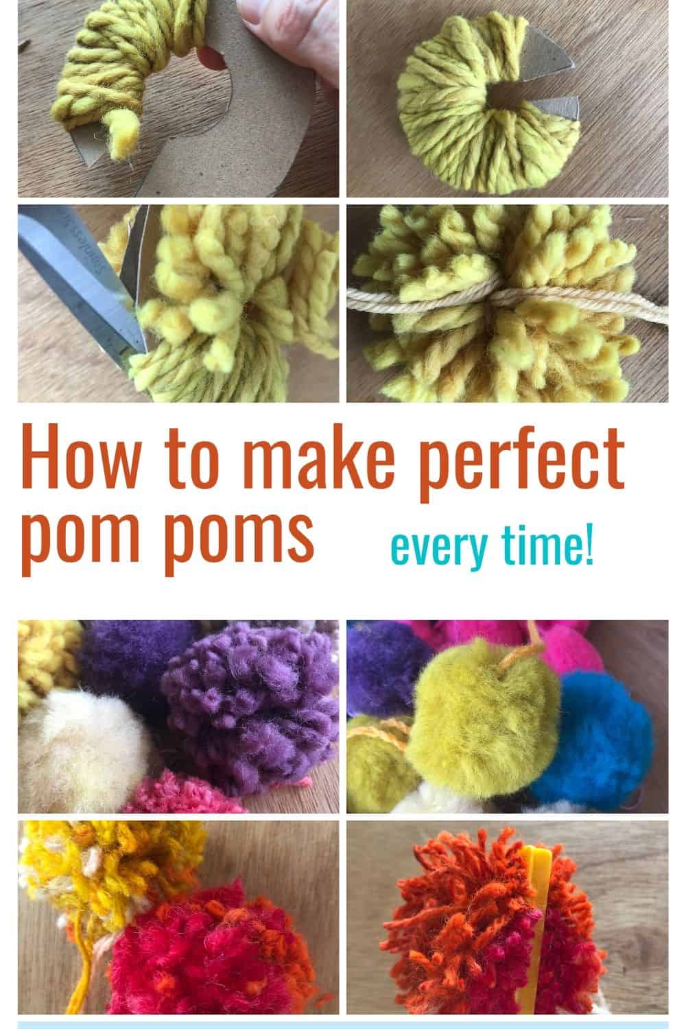 How To Make Perfect Pom Poms La Creative Mama 