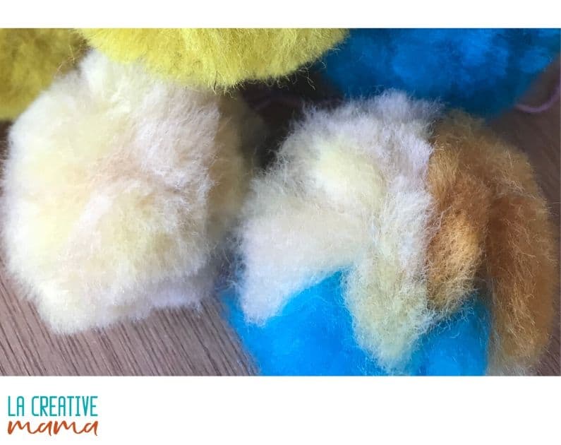 wool roving natural dyed crafts 