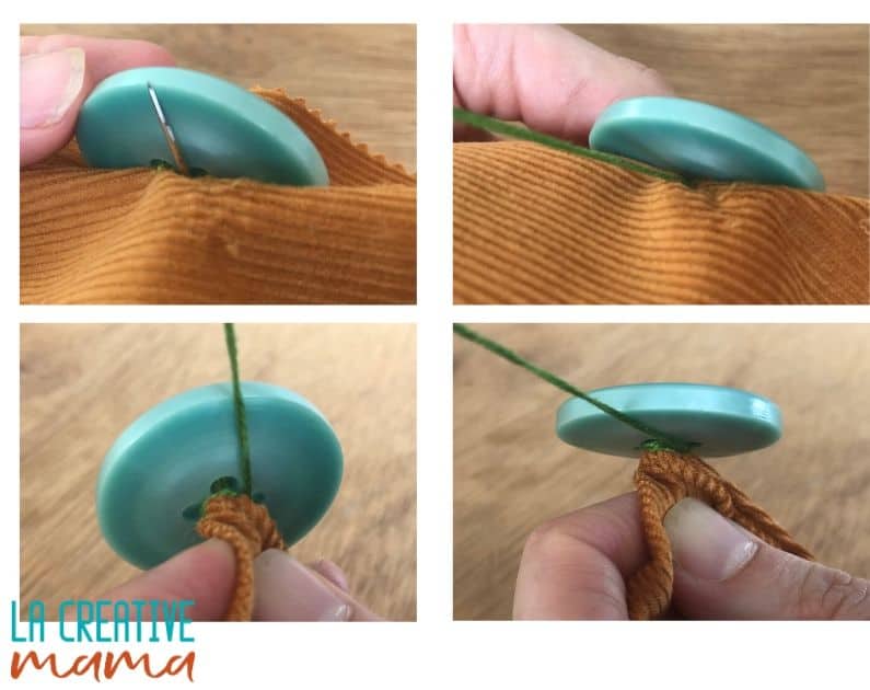 making a shank when sewing a button 