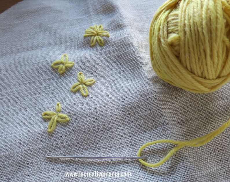embroidery stitch lazy daisy