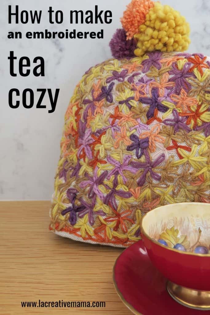 embroidered tea cozy