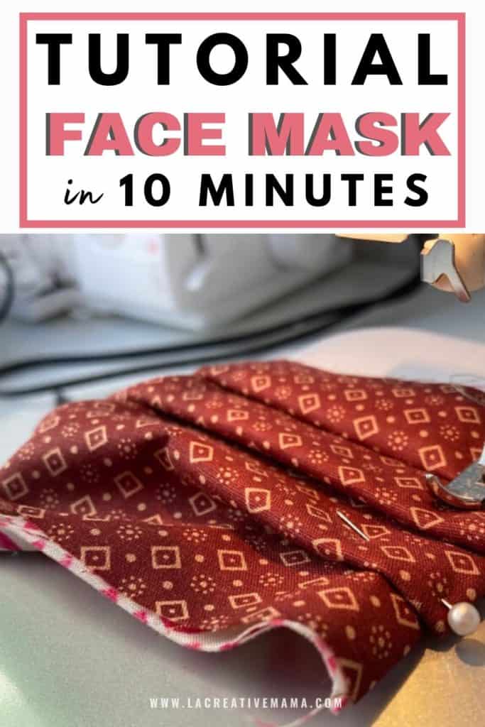 DIY fabric face mask