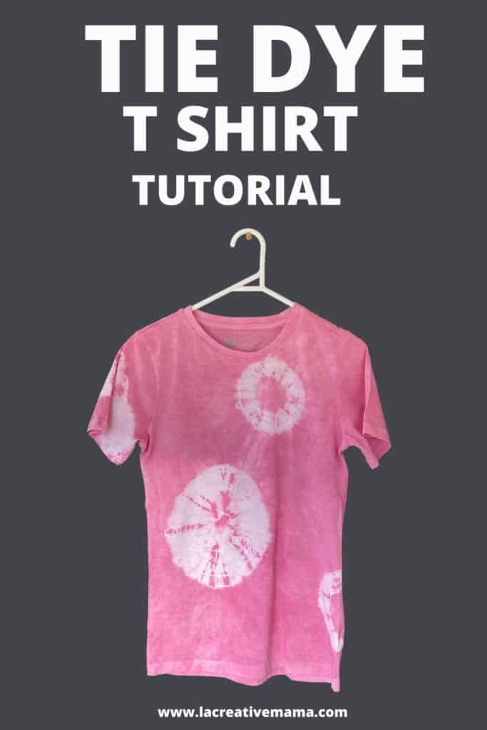 How to tie dye a tshirt tutorial La creative mama