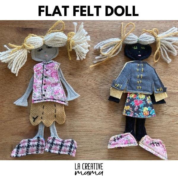 diy flat felt doll mase out the free patterns provided in this blog. 