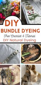 Natural Bundle Dyeing, make your own DIY scarf - La creative mama