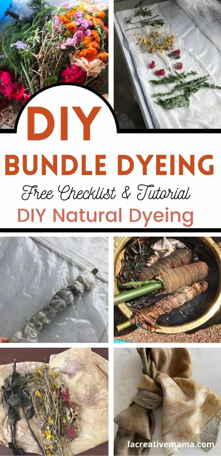 Natural Bundle Dyeing, Make Your Own DIY Scarf - La Creative Mama