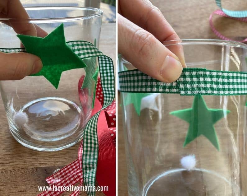 making christmas wish jars for kids using adhesibe felt christmas printable templates 