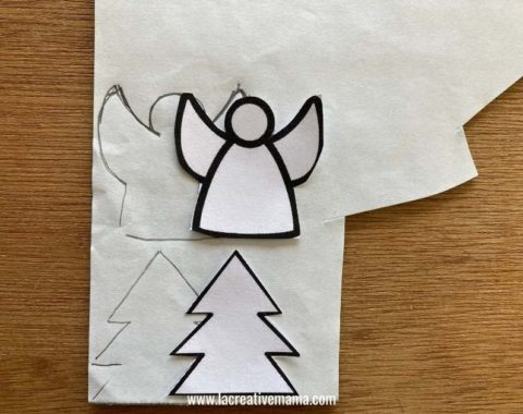 Adhesive felt Christmas templates for kids {FREE} - La creative mama