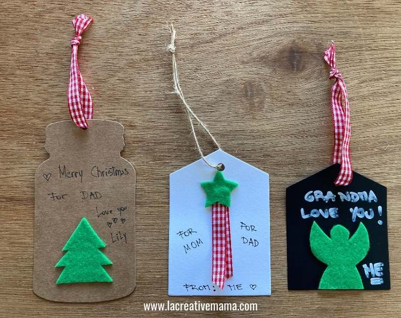 Christmas gift tags tutorial 