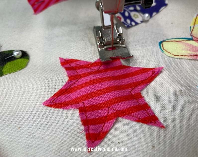 fabric star applique