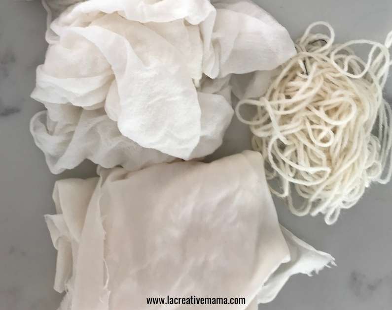 protein fibers ready to be dyed using natural dyes - cochineal 