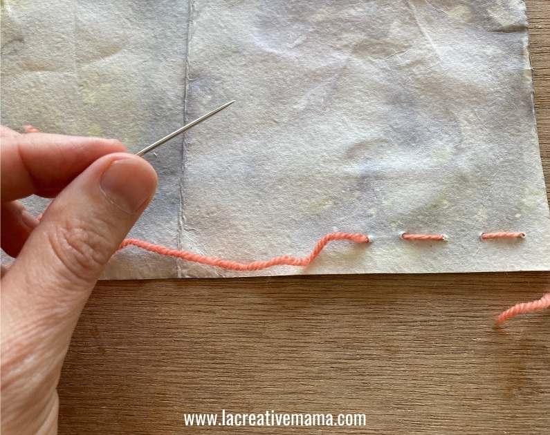 how to make a handmade book using eco print paper tutorial 3