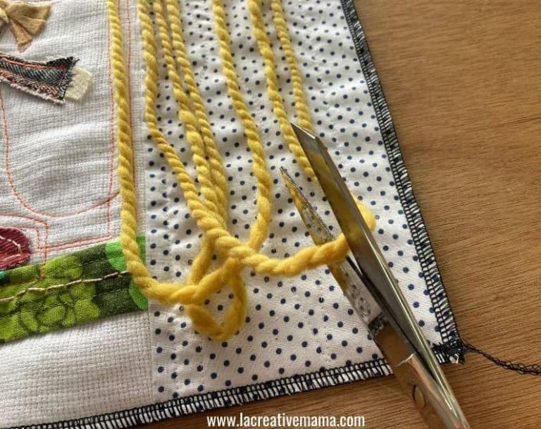 How to sew a quilted pillow cover for girls La creative mama