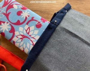 How to upcycle old jeans into a tote bag - La creative mama