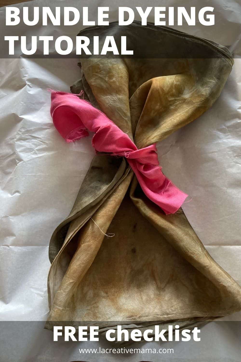 Natural Bundle Dyeing, make your own DIY scarf - La creative mama