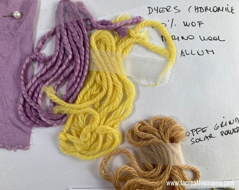 dyer's chamomile yarn 