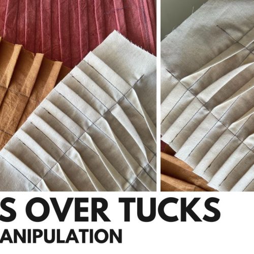 fabric manipulation tucks