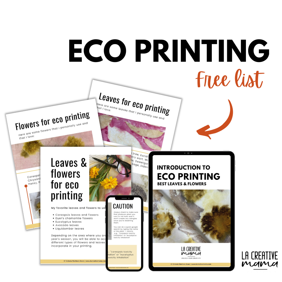 free eco printing list of leaves and flowers that you can opt for by putting your email inside the form 