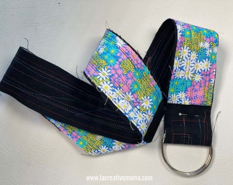 How to make a fabric belt La creative mama
