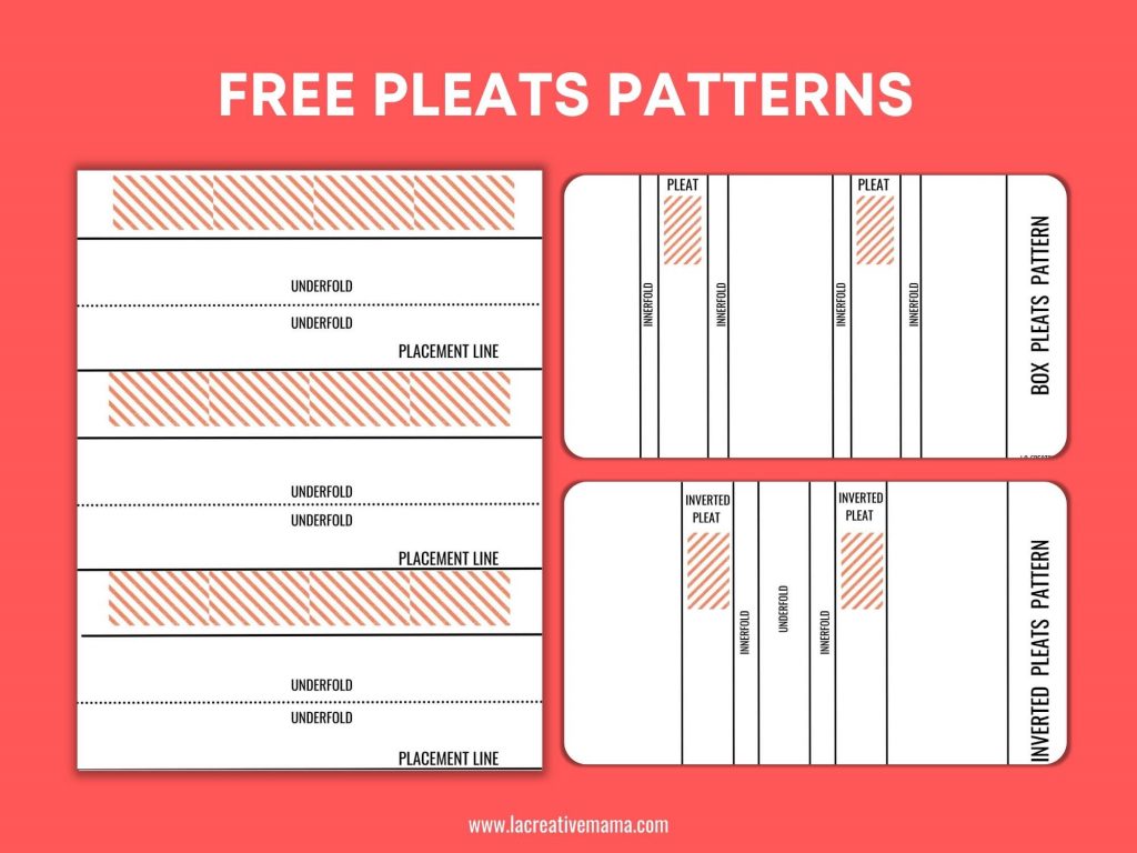 illustration of pleat patterns 