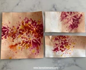 How to dye paper with food coloring - La creative mama