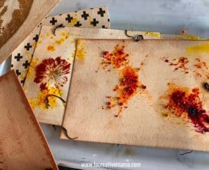 How to dye paper with food coloring - La creative mama