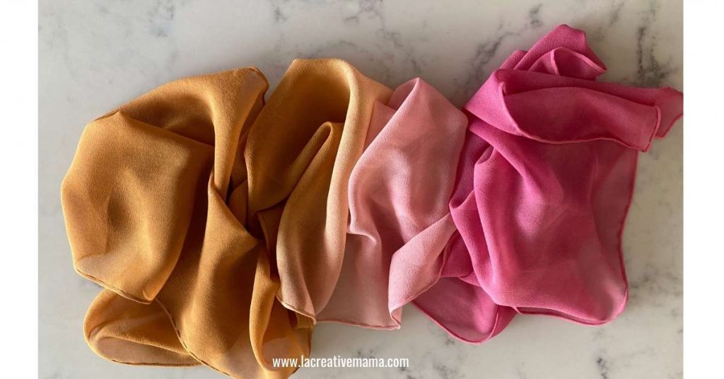 How to dye silk (with natural dyes) La creative mama