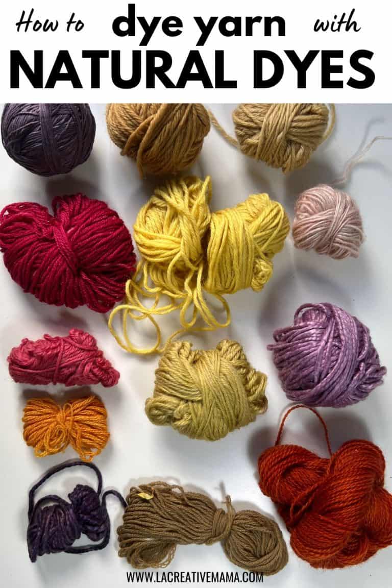 How to dye wool yarn with natural dyes - La creative mama