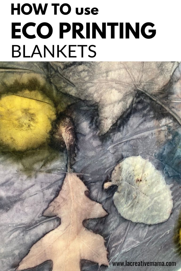 How to use eco printing blankets La creative mama
