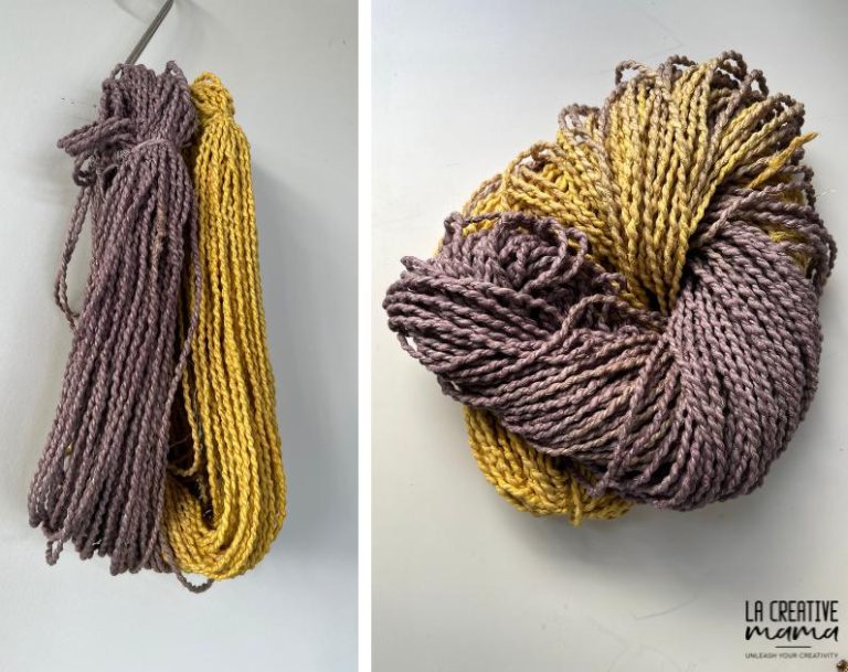 How to dye variegated yarn tutorial - La creative mama