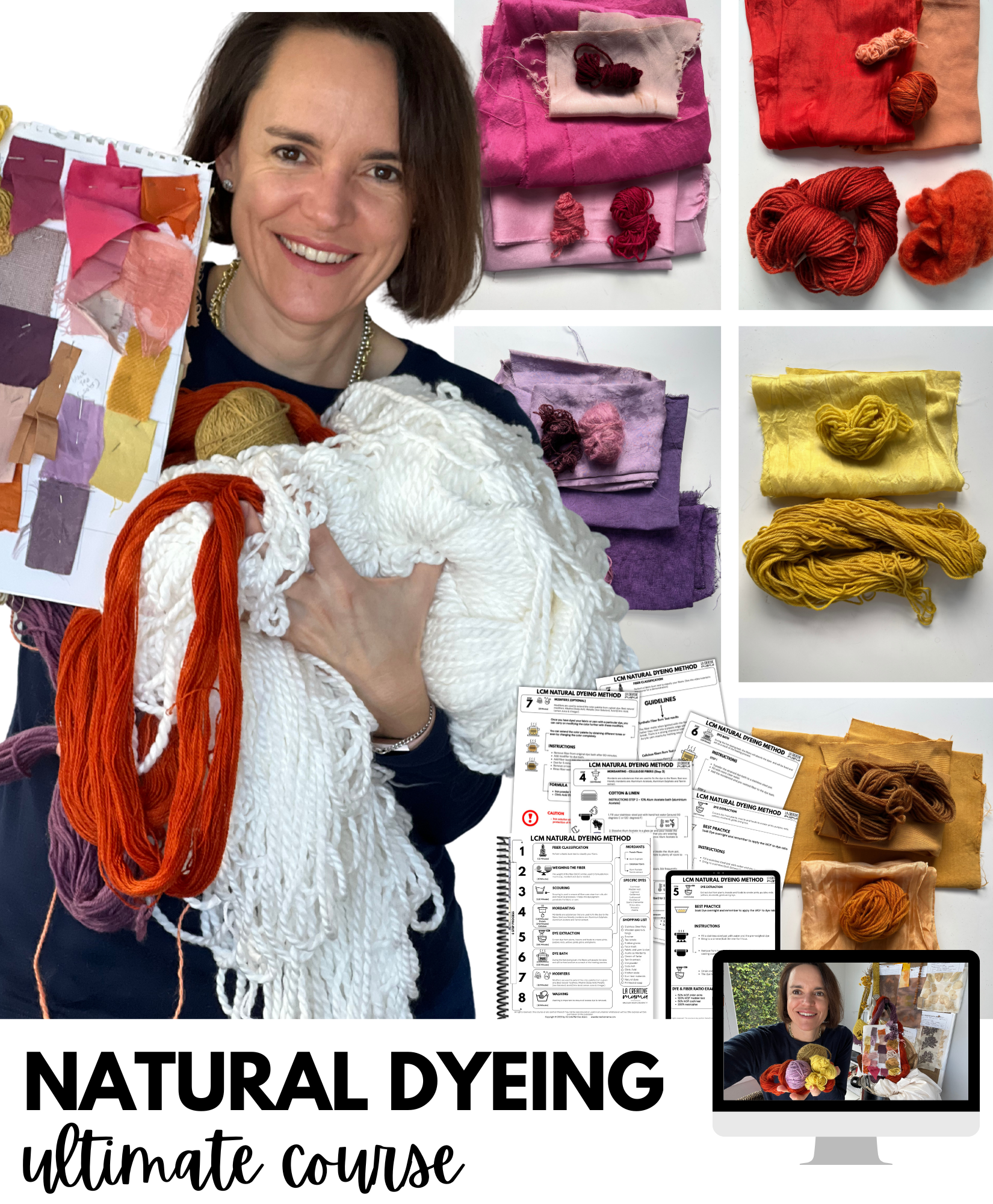 Natural Dyeing ULTIMATE Course by La Creative Mama