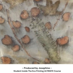 Eco print with ferns by Josephine